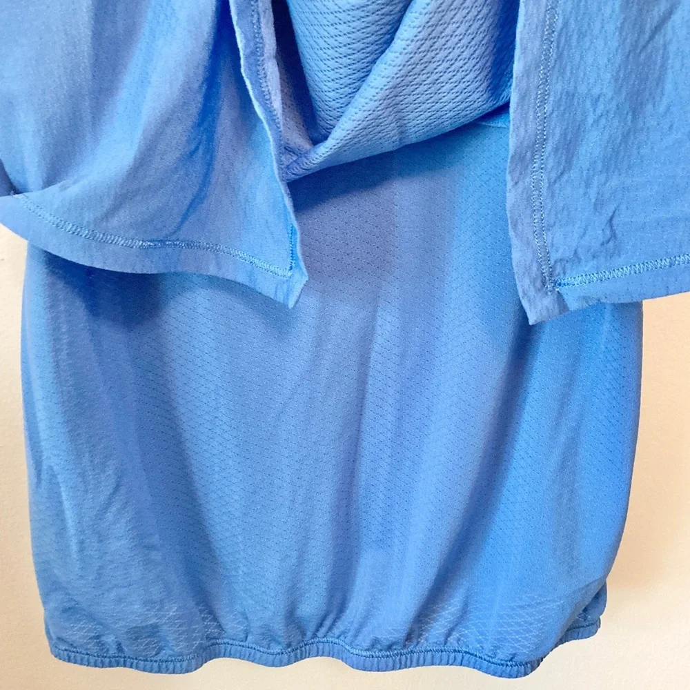 Girls Ivivva Break Beat Tank Top Size 14 Periwinkle Blue Strappy Lululemon Criss
